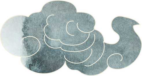 Hand drawn cloud in Chinese style